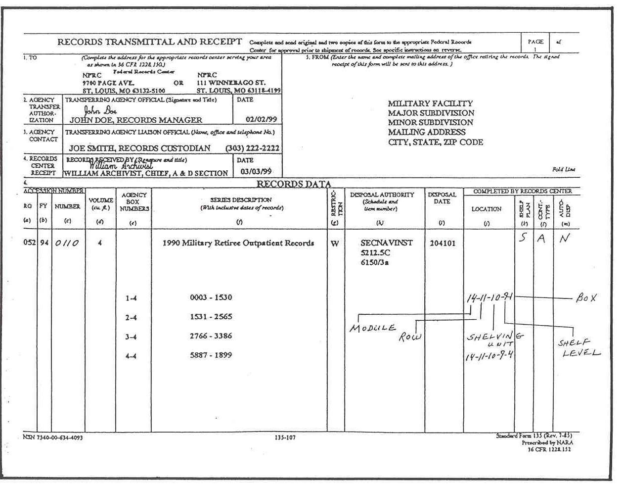 Sf 135 Fillable Form Printable Forms Free Online