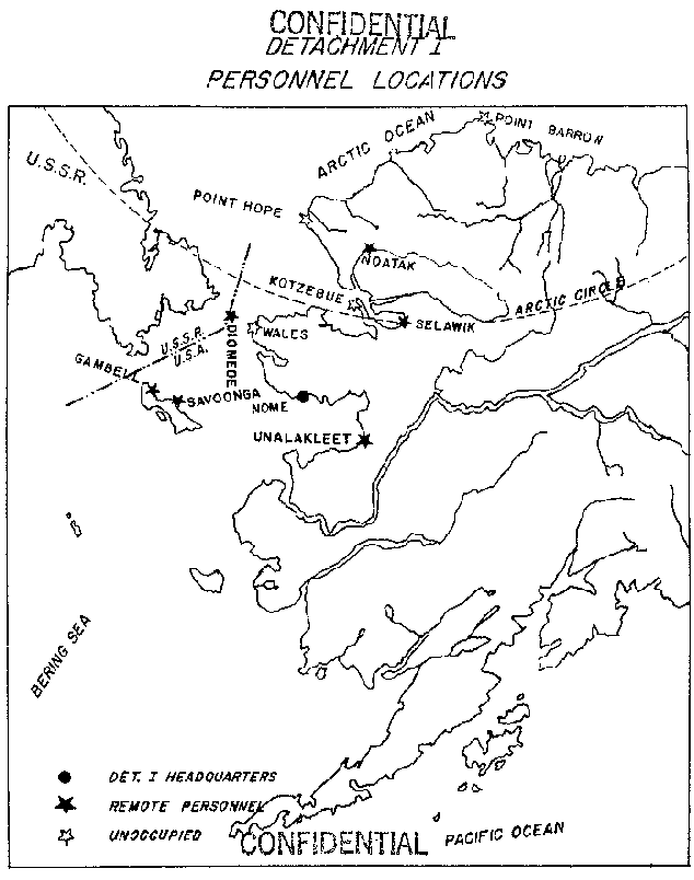 5004th AISS Detachment 1 Locations 1954